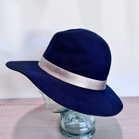 Calypso St Barth Women’s‎ Navy Wool Floppy Boho Chic Hat One Size Made In USA main image 5